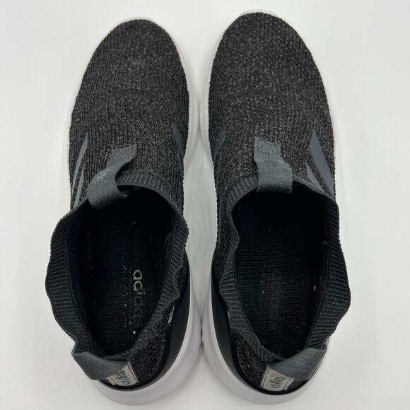 Adidas Neo Ultimafusion Cloudfoam Black Carbon Knit Pull On Sneakers | Women's 8 - Picture 7 of 10